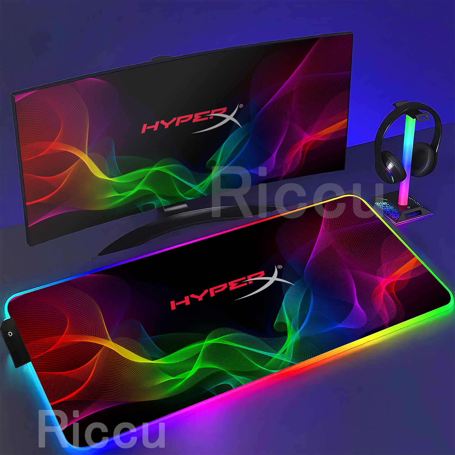 Gaming Keyboard Hyperx - HYPERX RGB Large Mouse Pad Gaming