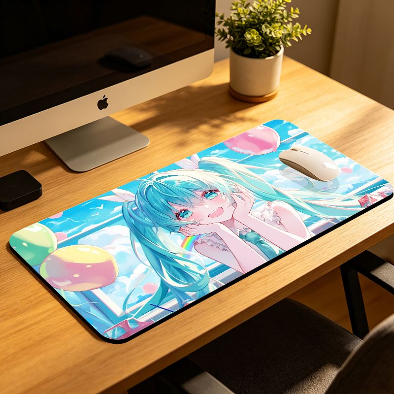 Gaming Keyboard Hand - VIKAMA Abstract Paint Splash Anime Girl