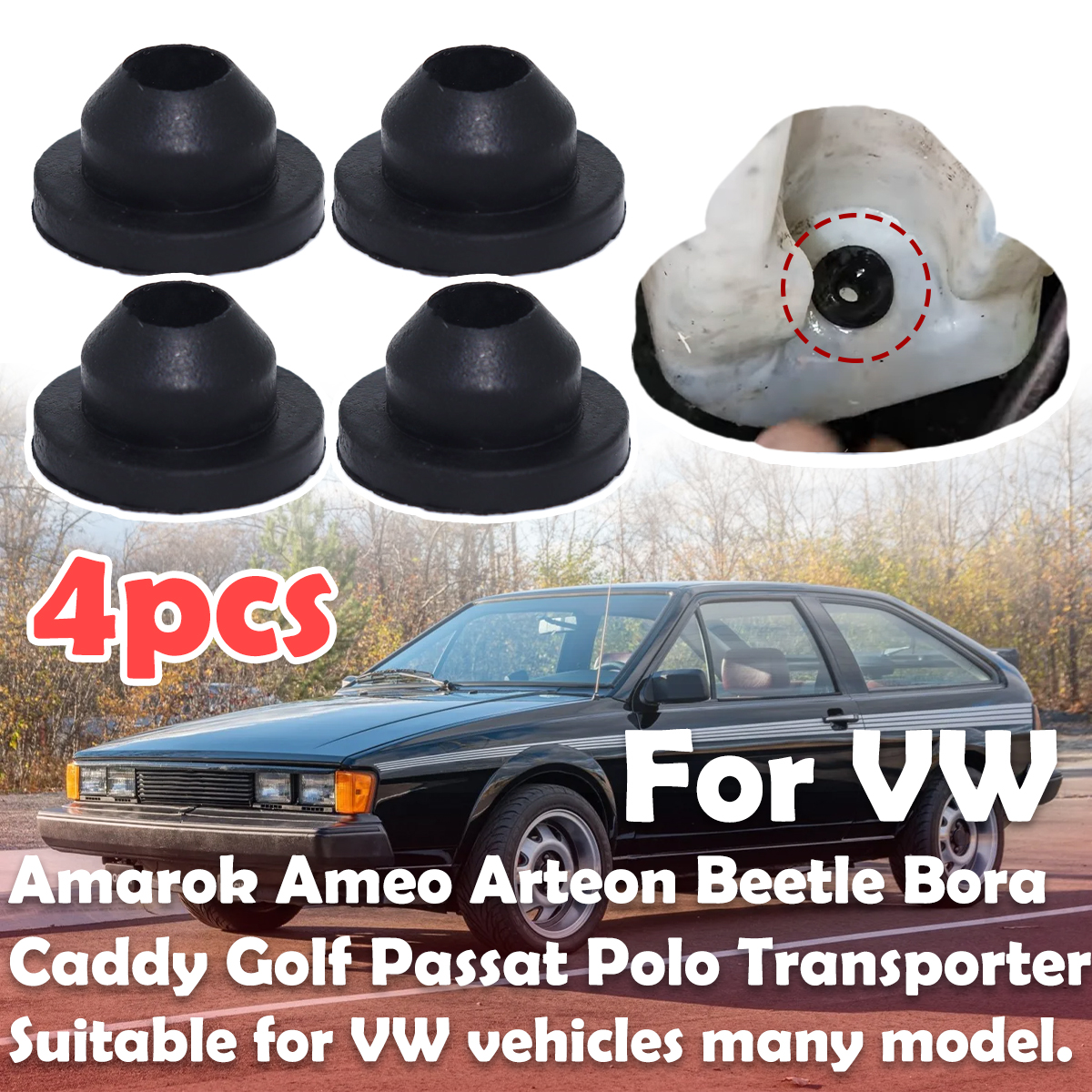 4PC Windscreen Washer Headligh - Gasket Mount Kit recensione e prezzo