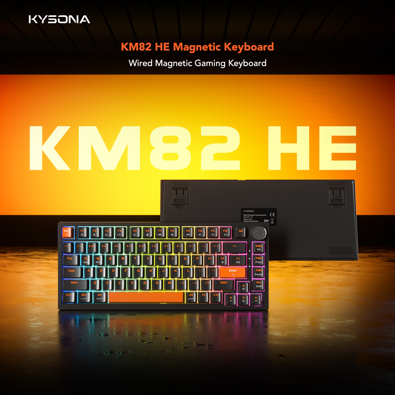 KYSONA KM82 HE Wired Gaming Ke - Gaming Keyboard No Number Pad recensione e prezzo