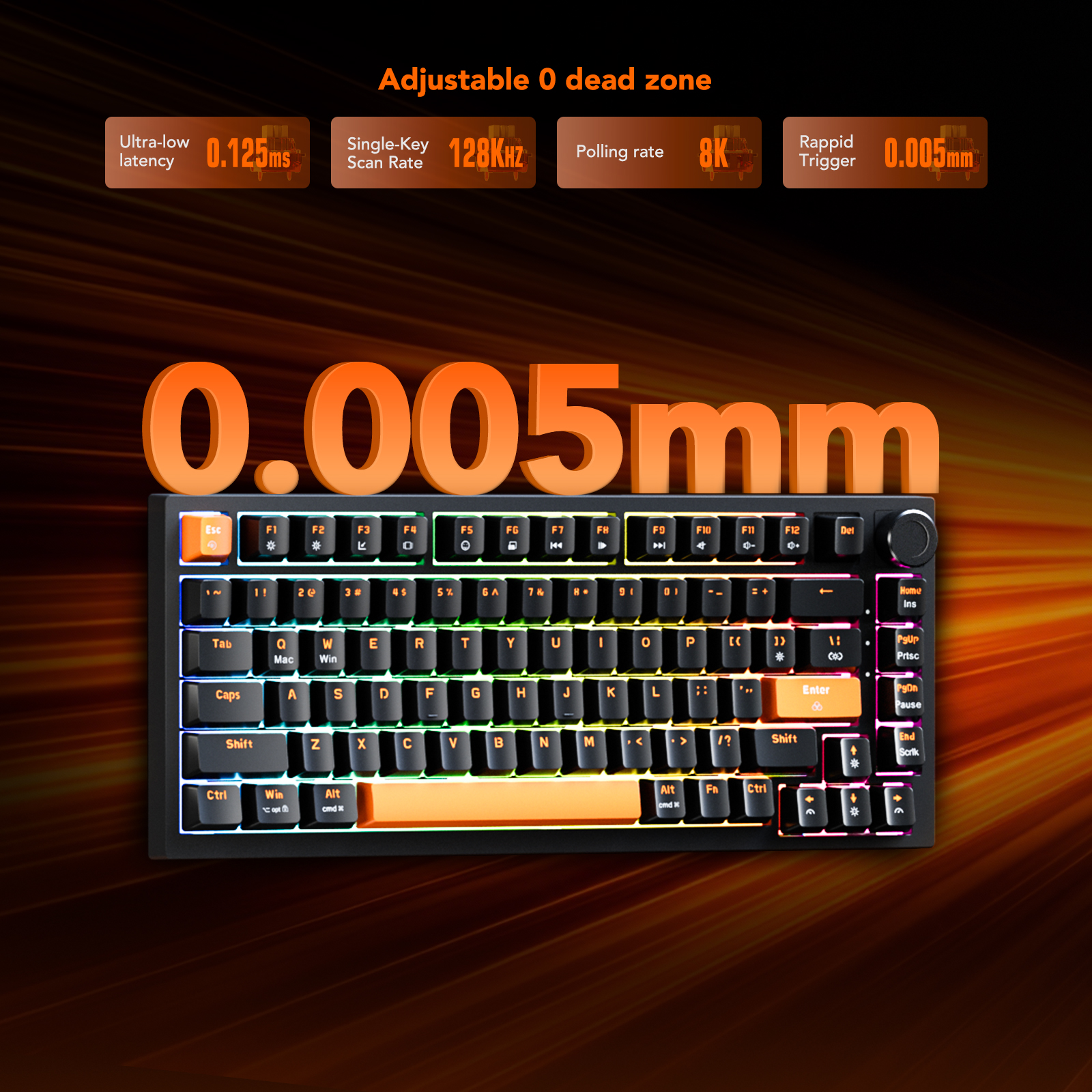 KYSONA KM82 HE Wired Gaming Ke - Gaming Keyboard No Number Pad recensione e prezzo
