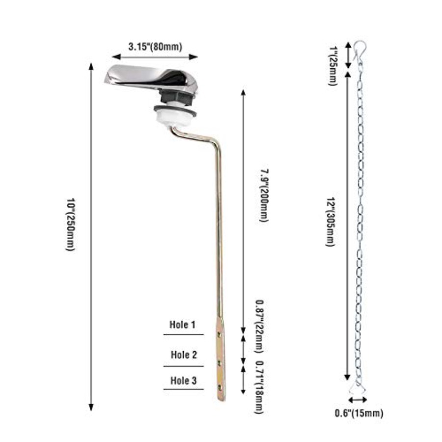 Toilet Handle Replacement Kit, - Gasket Mount Kit recensione e prezzo