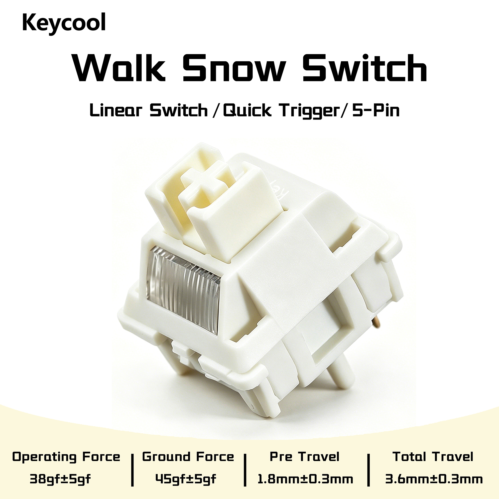 Keycool Walk Snow Switch White - Gaming Keyboard Ergo recensione e prezzo