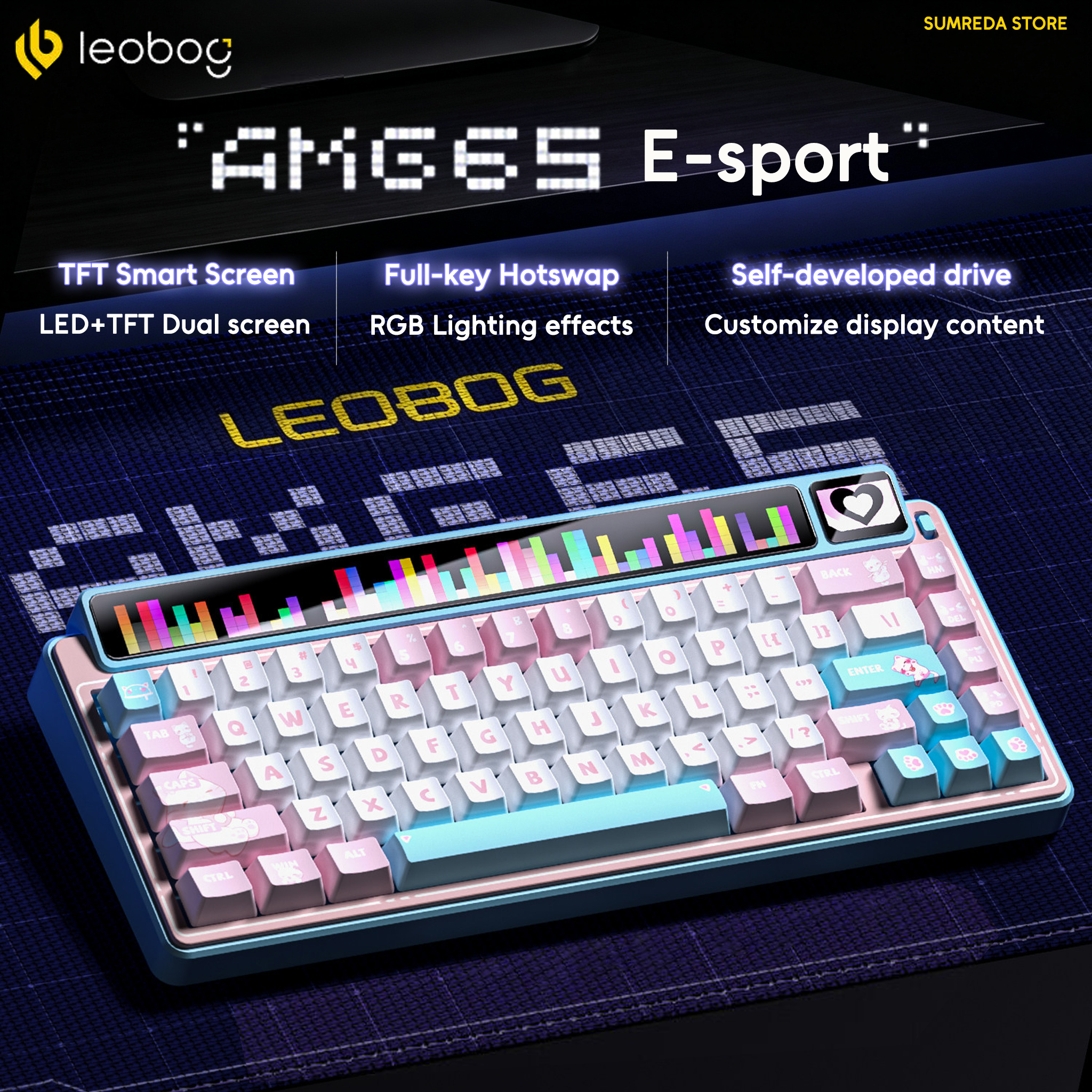 LEOBOG AMG65 Wireless Gaming M - Gaming Keyboard No Noise recensione e prezzo