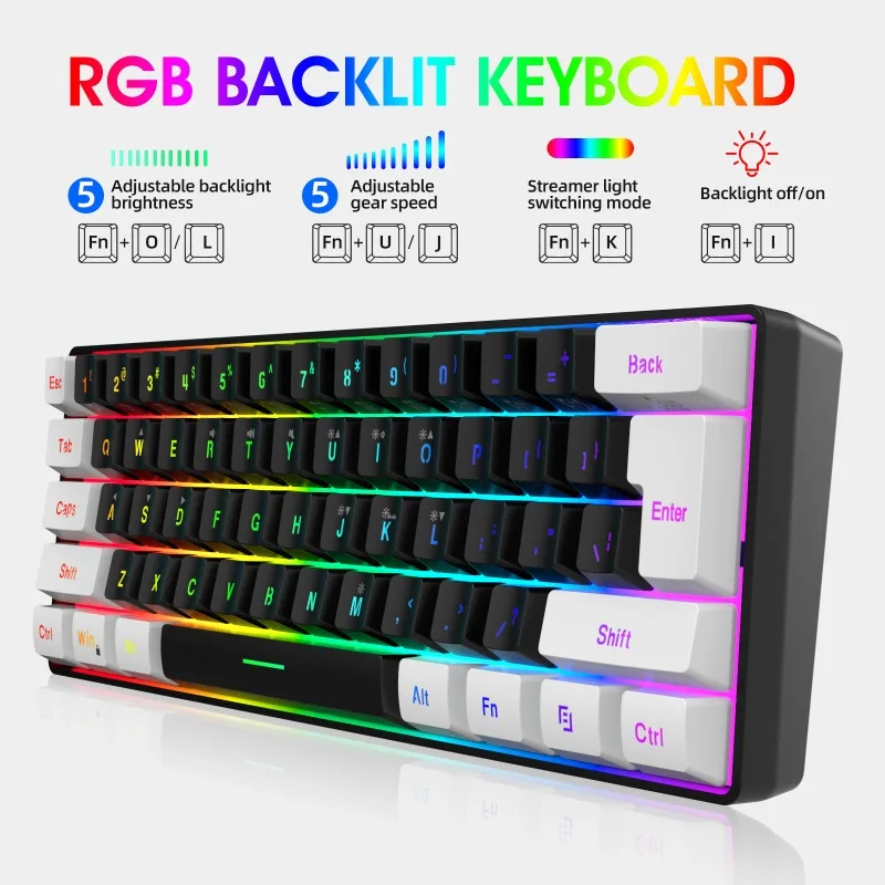 Keyboard and Mouse 60% Compute - Gaming Keyboard Mouse Set recensione e prezzo
