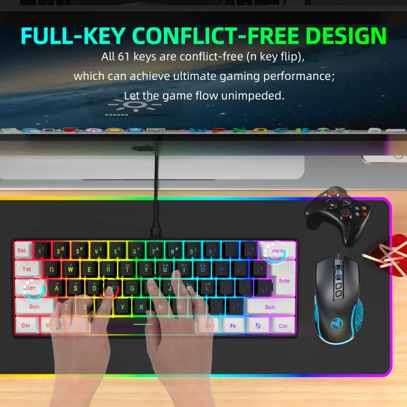 Keyboard and Mouse 60% Compute - Gaming Keyboard Mouse Set recensione e prezzo