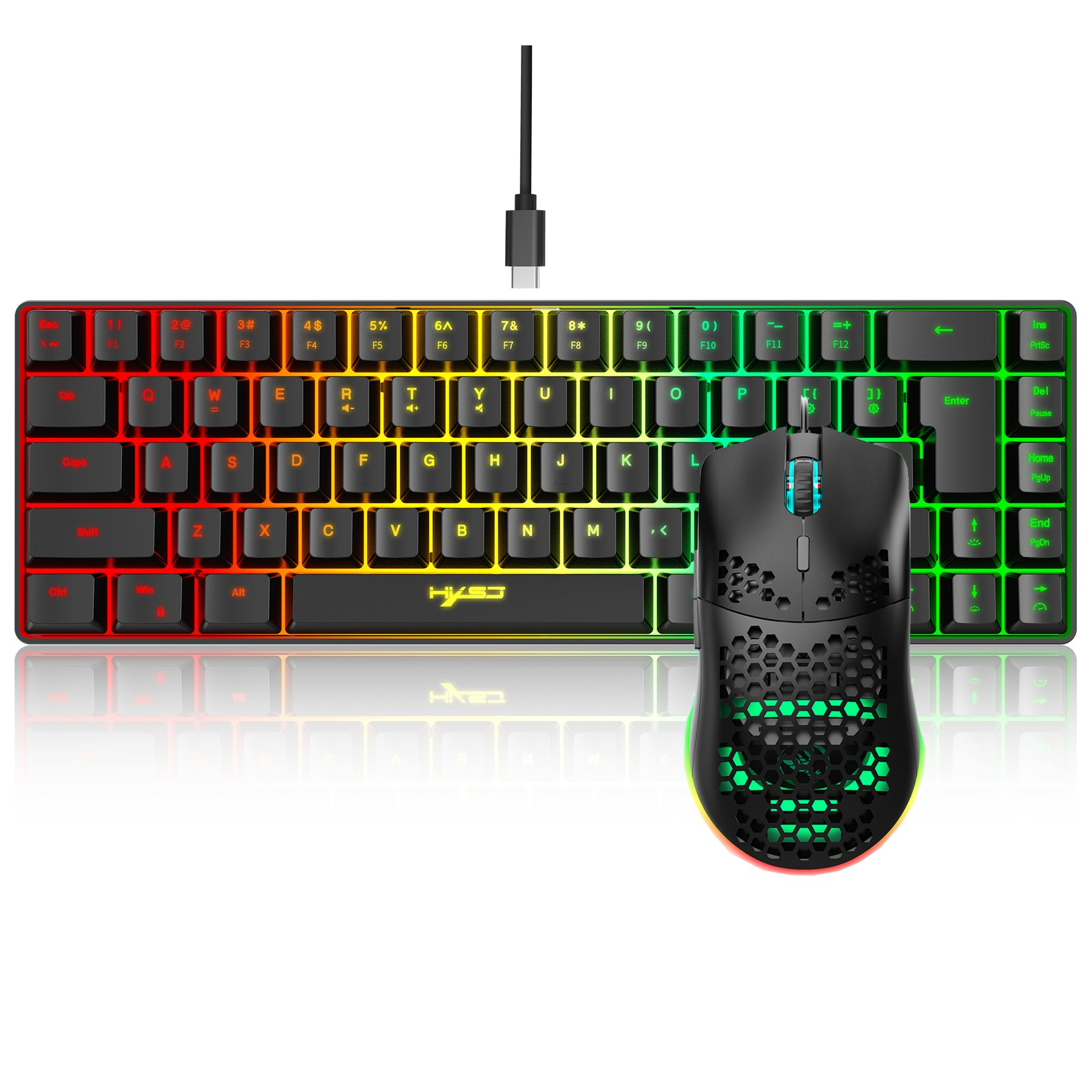 Keyboard and Mouse 68key Wired - Gaming Keyboard Mouse Set recensione e prezzo