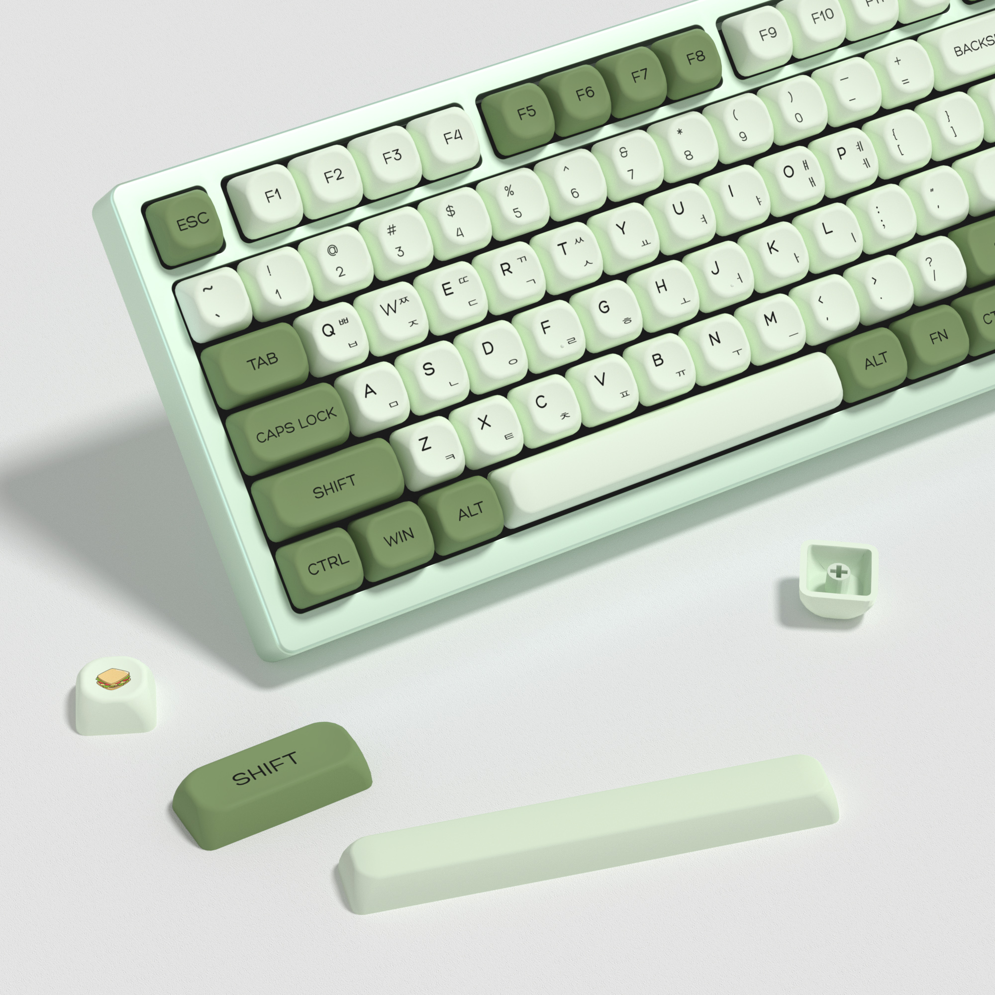 KBDiy Matcha Korean Keycap Gre - Gaming Keyboard No Number Pad recensione e prezzo