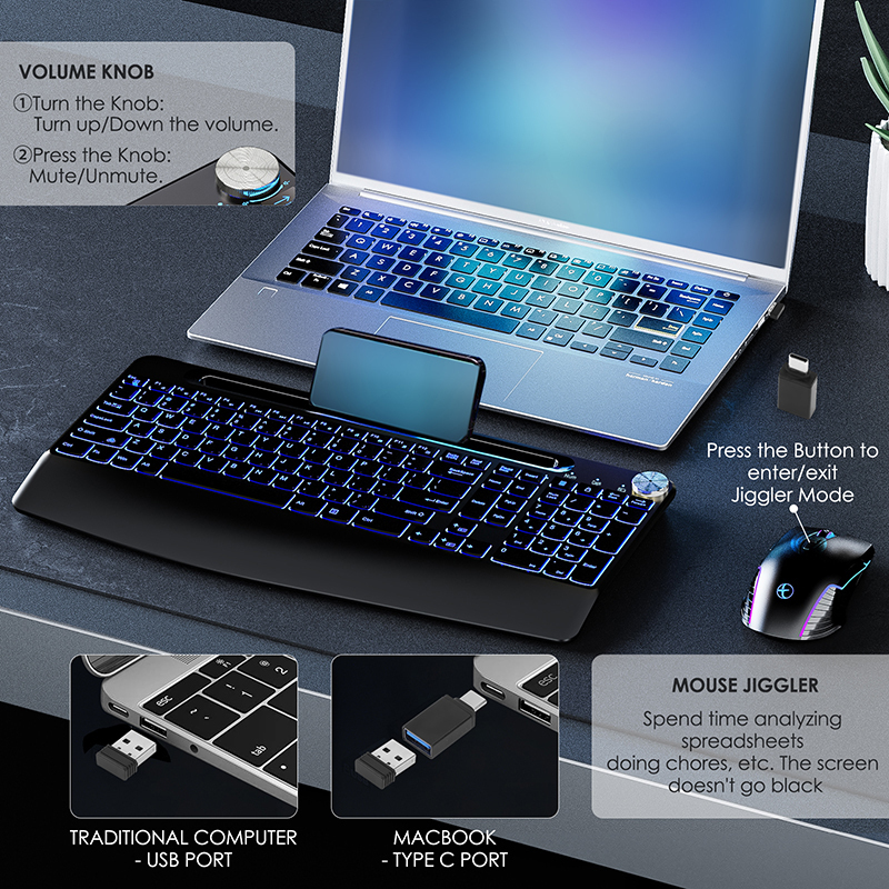 2.4G&Type-C Wireless Keyboard  - Gaming Keyboard Mouse Set recensione e prezzo