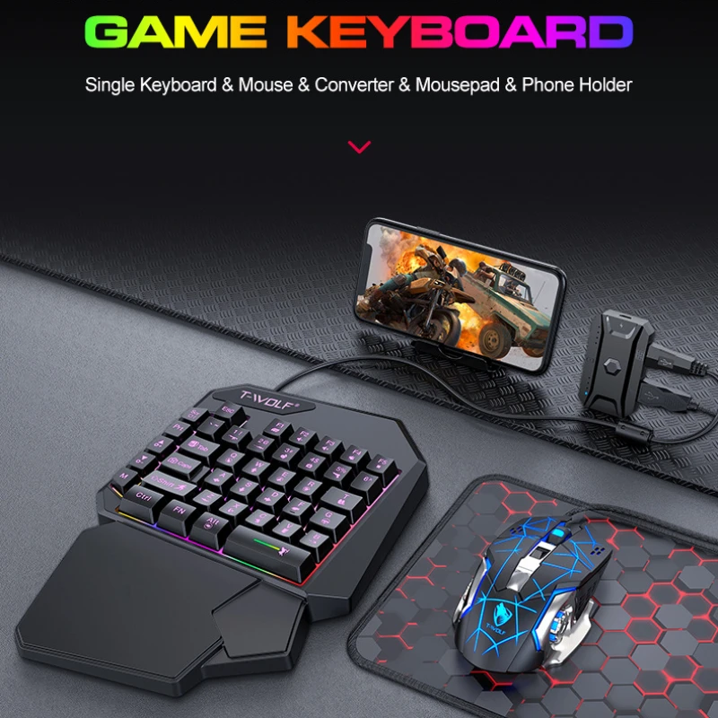 T-WOLF TF900 One Handed Keyboa - Gaming Keyboard Hand recensione e prezzo