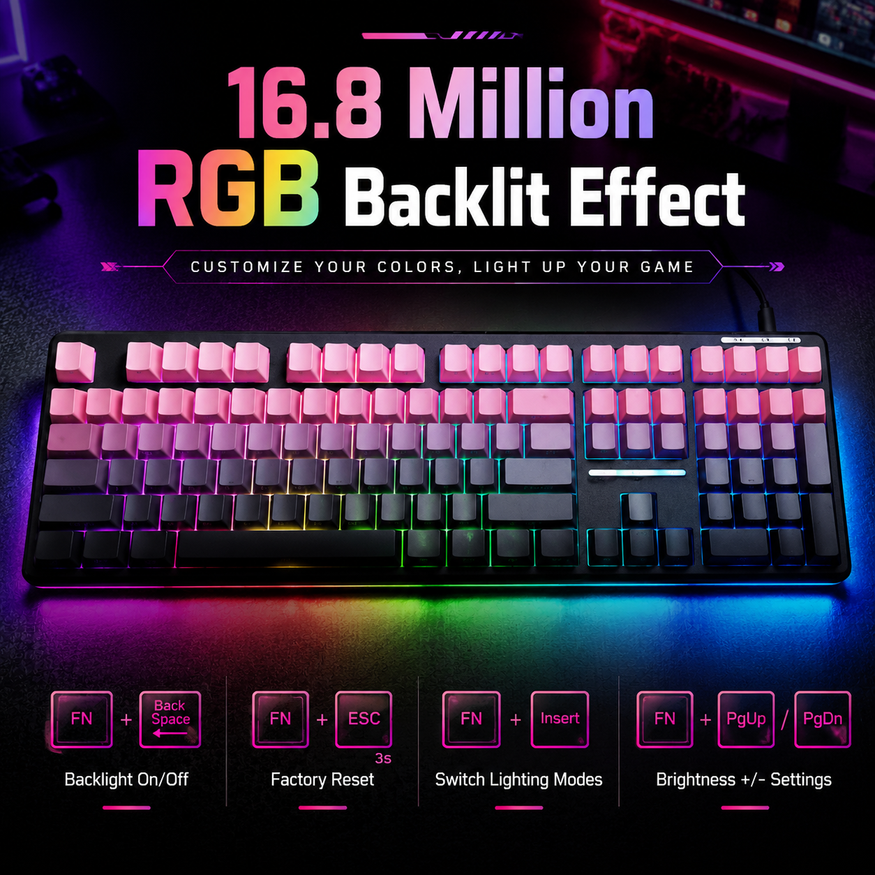 V108 Bluetooth Keyboard Wired& - Gaming Keyboard No Noise recensione e prezzo