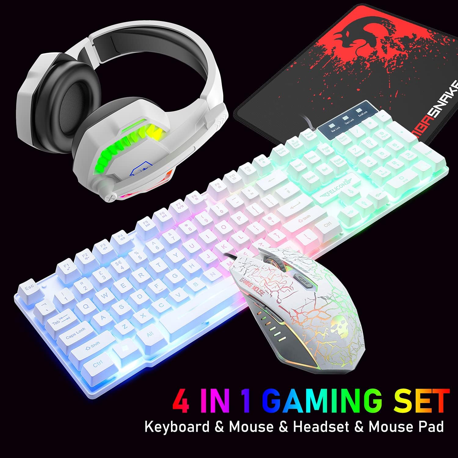MAMBASNAKE T11 UK 100% Gaming  - Gaming Keyboard Mouse Set recensione e prezzo