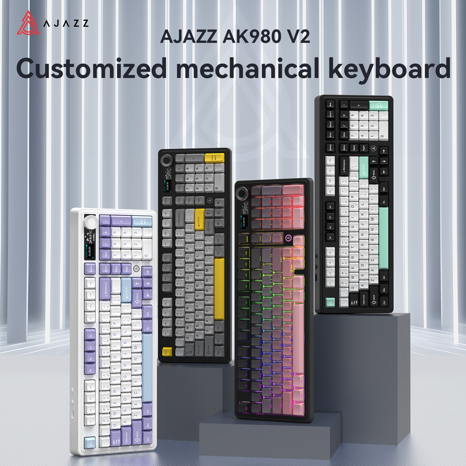 AJAZZ AK980 V2 Three-mode Wire - Gaming Keyboard No Noise recensione e prezzo