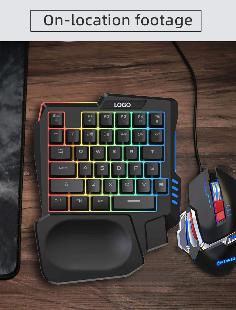 RGB Backlit One Hand Gaming Ke - Gaming Keyboard Mobile recensione e prezzo
