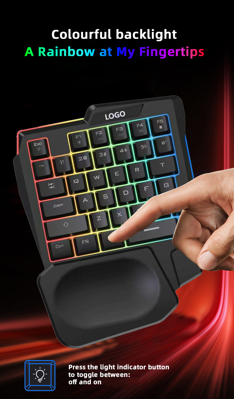 RGB Backlit One Hand Gaming Ke - Gaming Keyboard Mobile recensione e prezzo