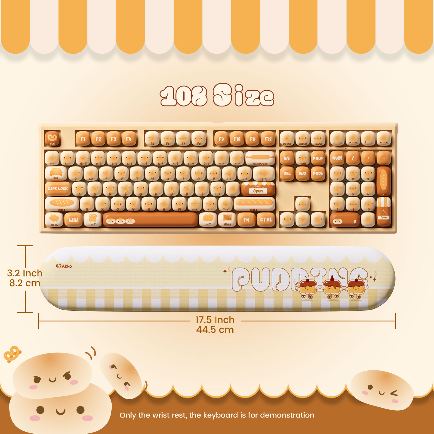 Akko Pudding Buns Keyboard Wri - Gaming Keyboard Hand recensione e prezzo