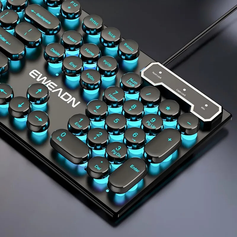 Retro Punk Mechanical Feel Key - Gaming Keyboard Mouse Set recensione e prezzo
