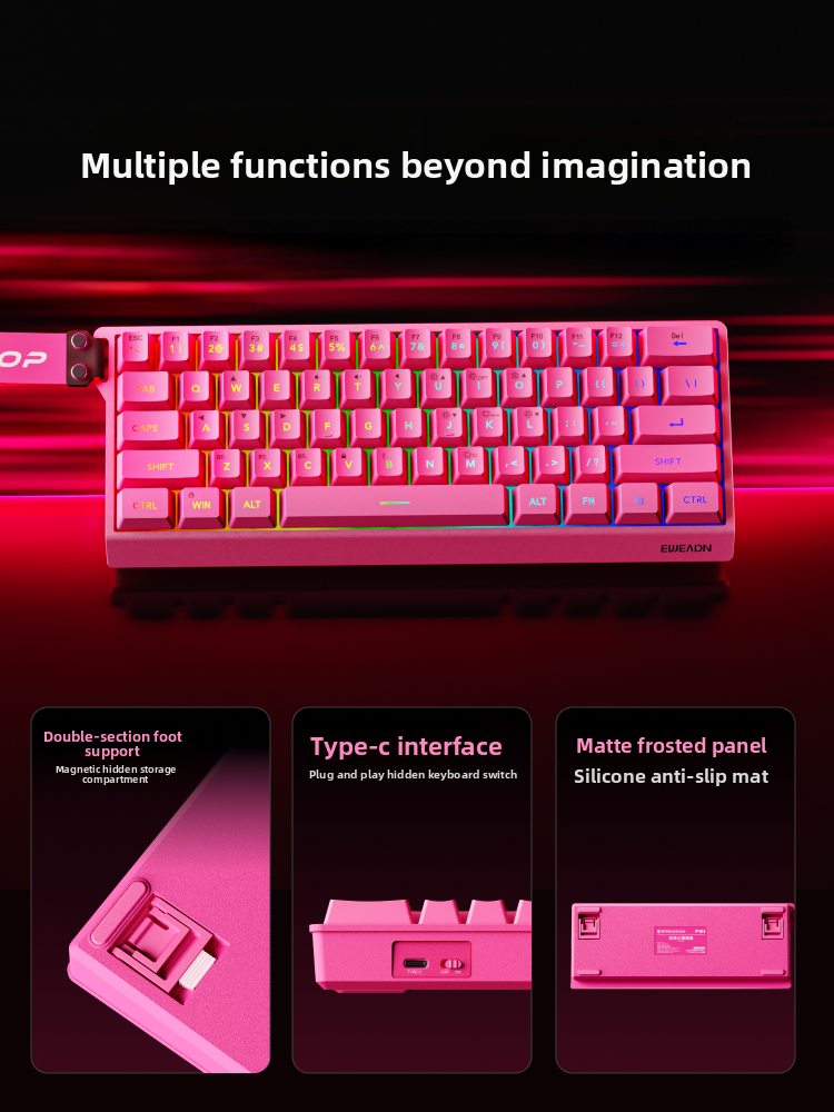 EWEADN F61 Wired Mechanical Ga - Gaming Keyboard Mouse Set recensione e prezzo
