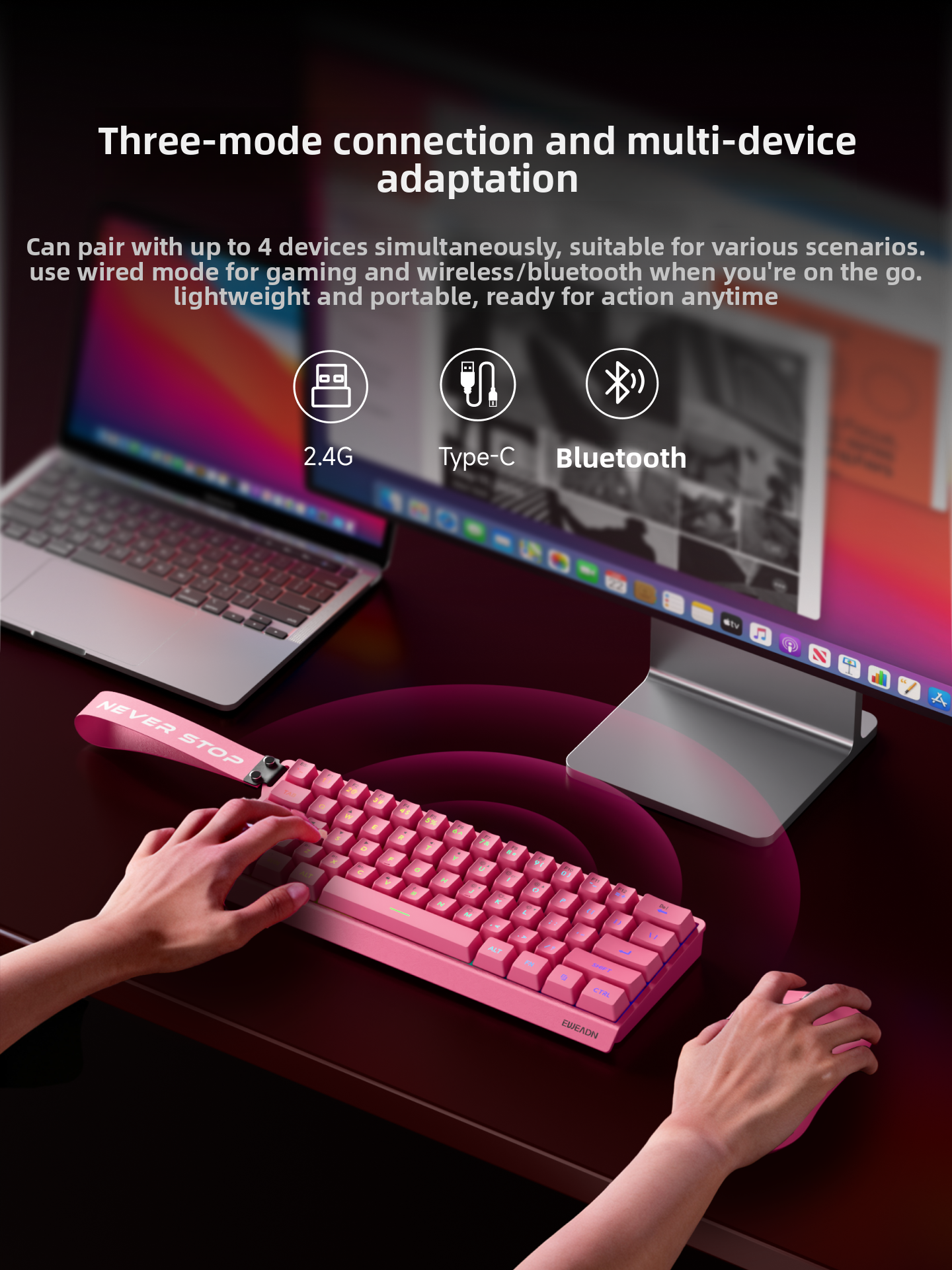 EWEADN F61 Wired Mechanical Ga - Gaming Keyboard Mouse Set recensione e prezzo