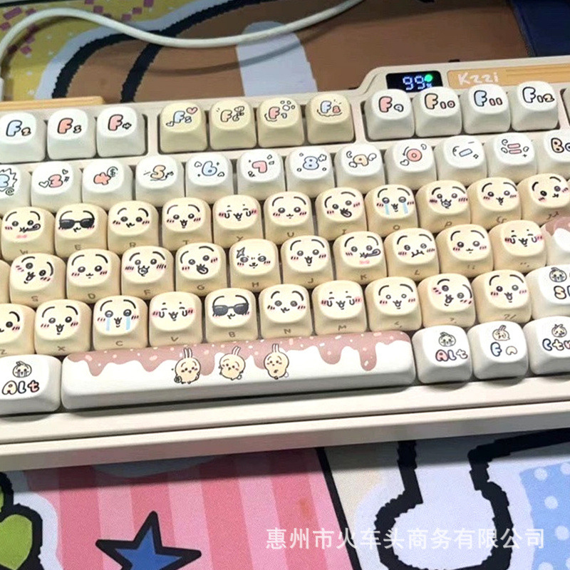 Chiikawa Cute Emoji Keycap Set - Gaming Keyboard Emoji recensione e prezzo