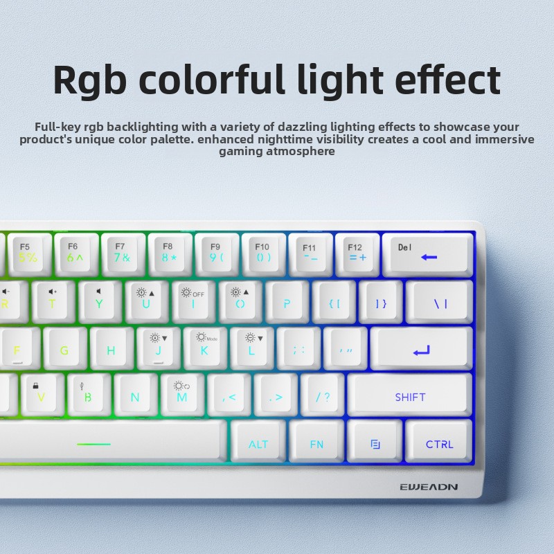 61 keys wireless Mini keyboard - Gaming Keyboard No Noise recensione e prezzo