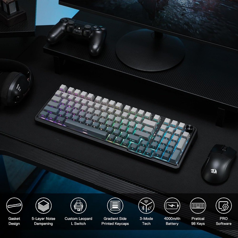 98-Key Wireless Mechanical Gam - Gaming Keyboard No Noise recensione e prezzo