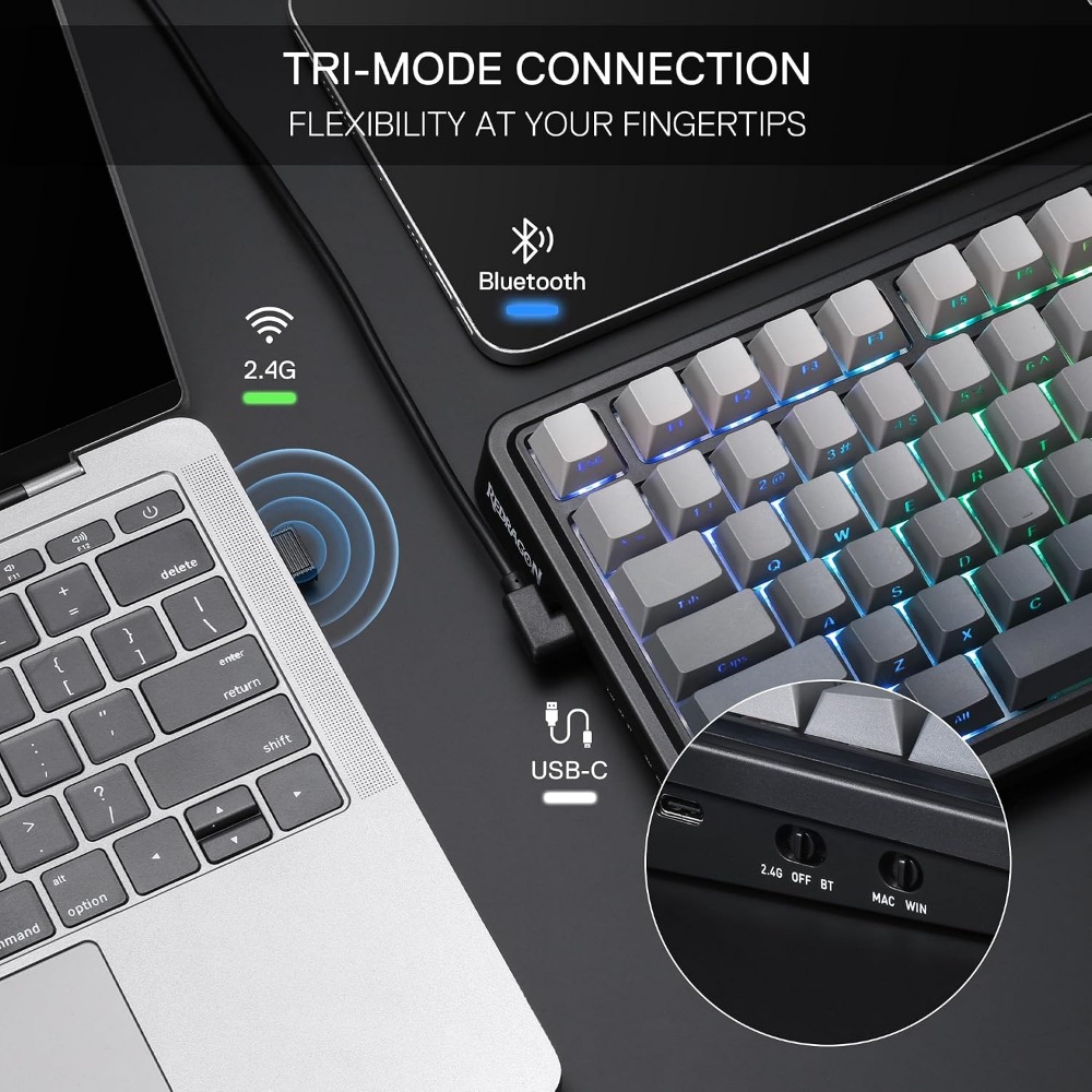 98-Key Wireless Mechanical Gam - Gaming Keyboard No Noise recensione e prezzo