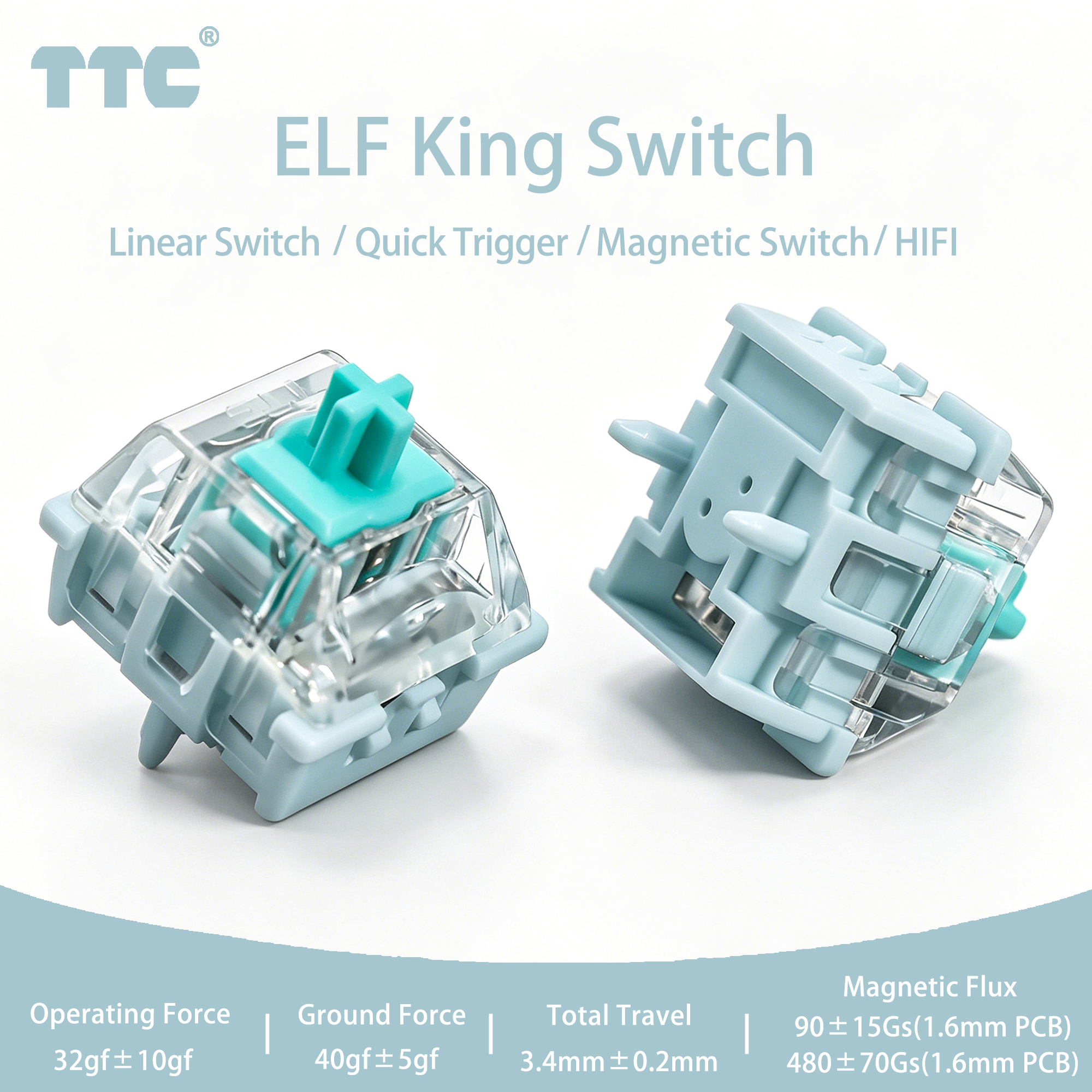 TTC ELF King Magnetic Switches - Gaming Keyboard Ergo recensione e prezzo