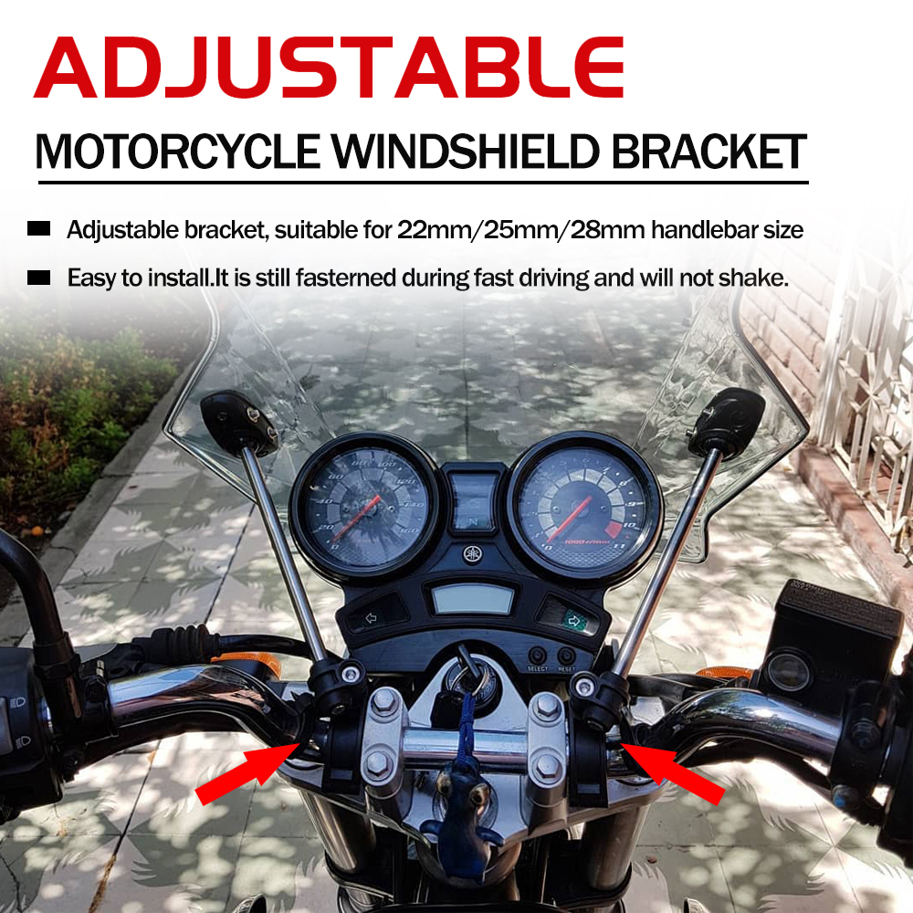 Motorcycle Adjustable Windshie - Gasket Mount Kit recensione e prezzo