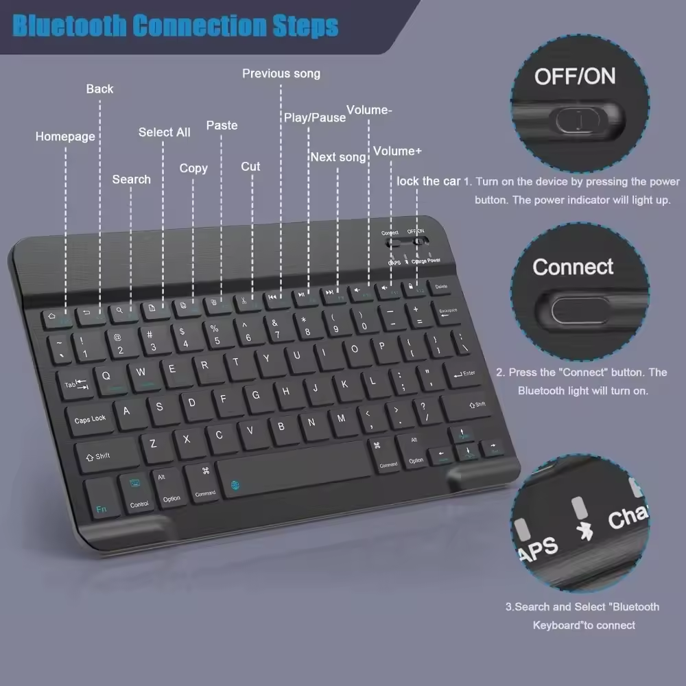 Bluetooth Wireless Keyboard Mo - Gaming Keyboard Wireless recensione e prezzo