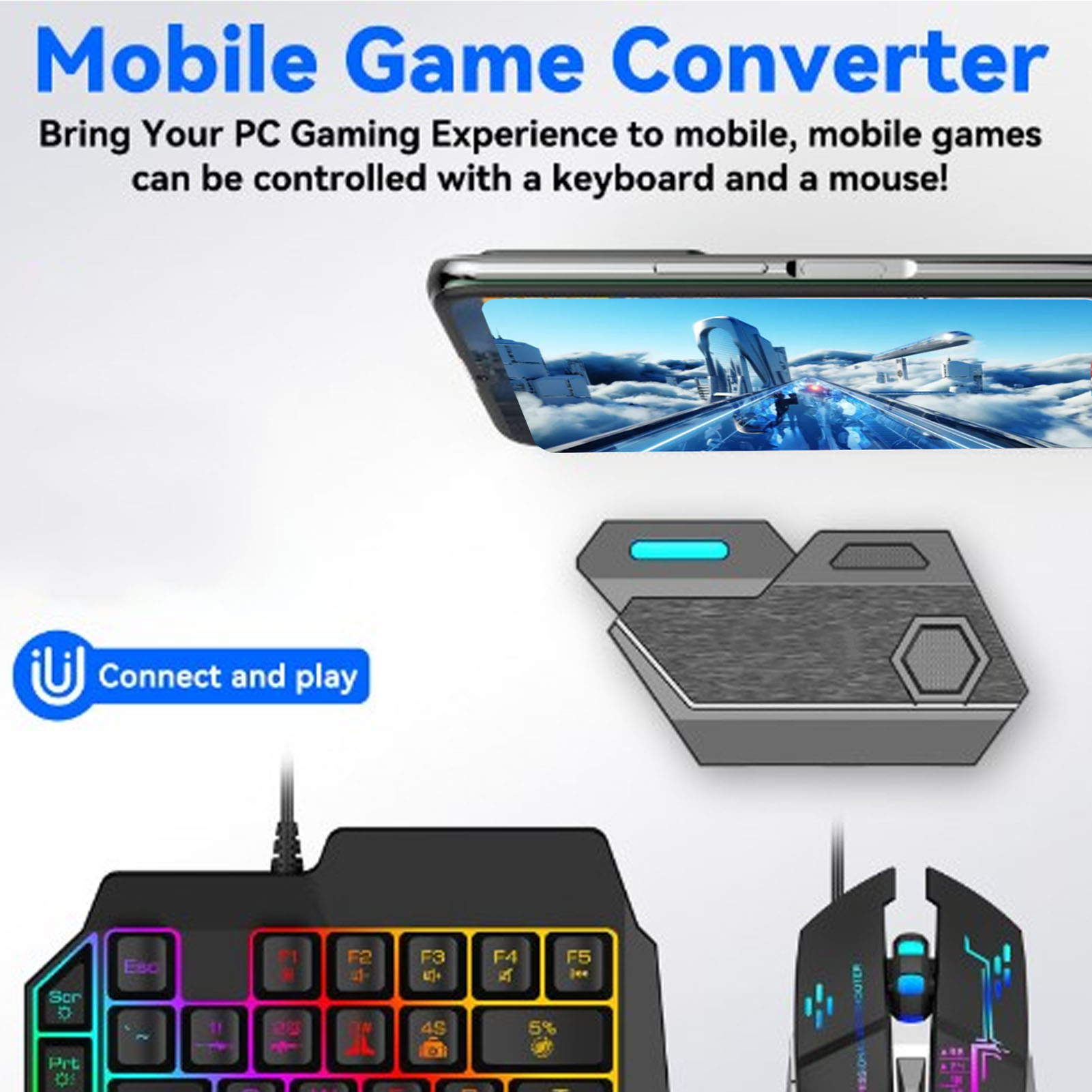 Mobile Game Combo Pack Bluetoo - Gaming Keyboard Hand recensione e prezzo