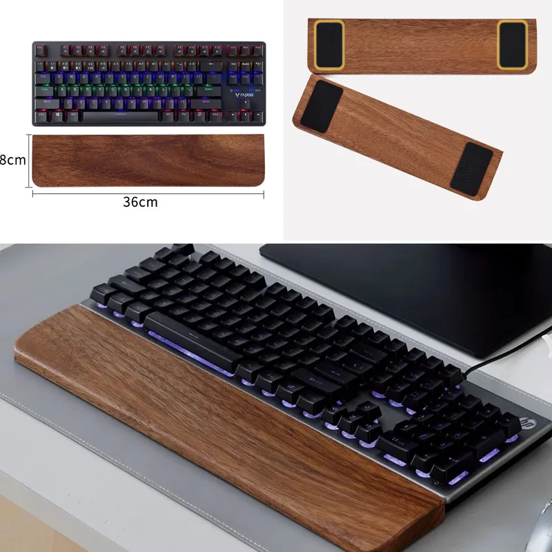 Solid Wood Keyboard Palm Rest  - Gaming Keyboard Ergo recensione e prezzo