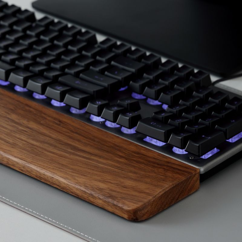 Solid Wood Keyboard Palm Rest  - Gaming Keyboard Ergo recensione e prezzo