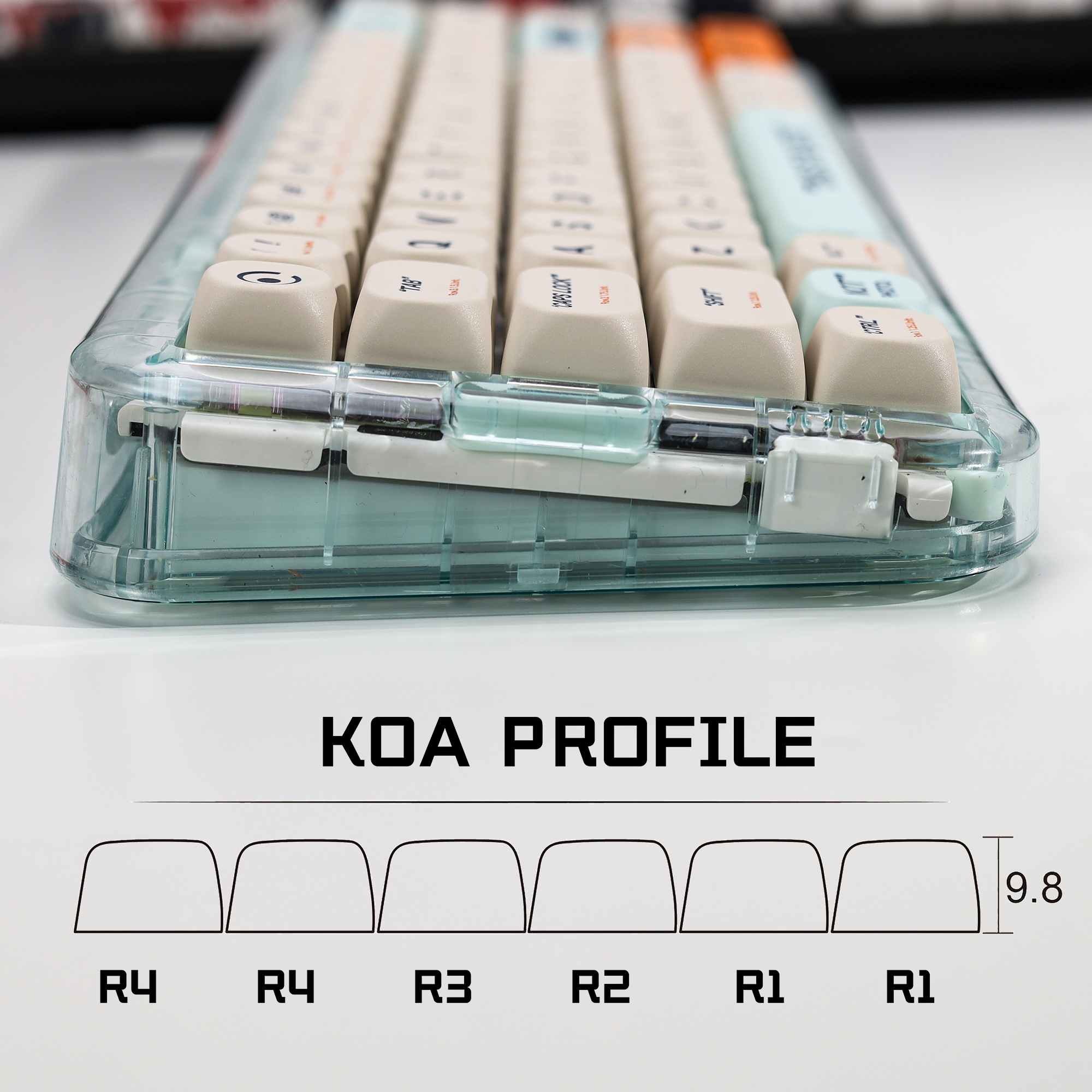 KBDiy KOA Profile Retro Plasti - Gaming Keyboard No Number Pad recensione e prezzo