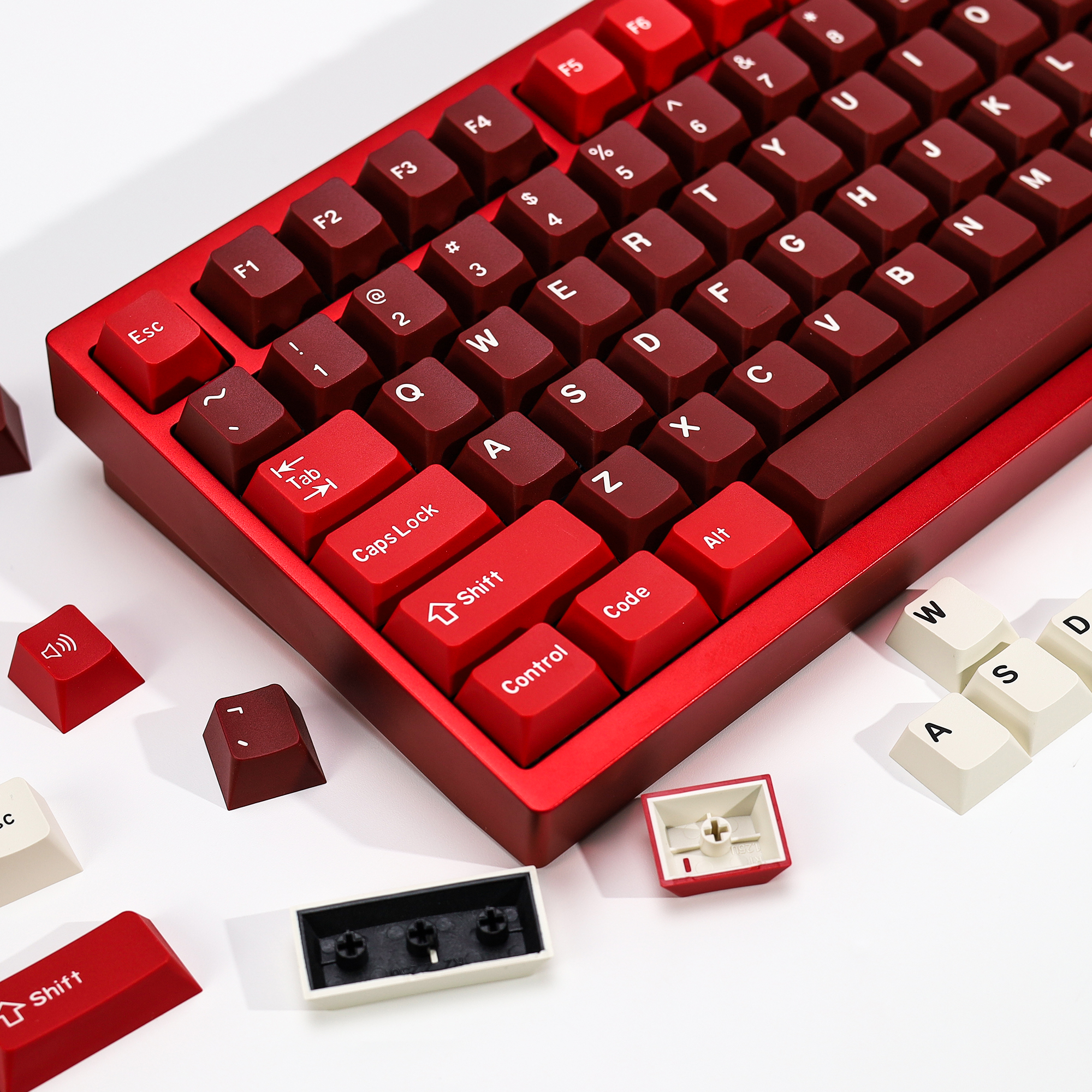 KBDiy GMK Jamon Keycap Red Ret - Gaming Keyboard No Number Pad recensione e prezzo