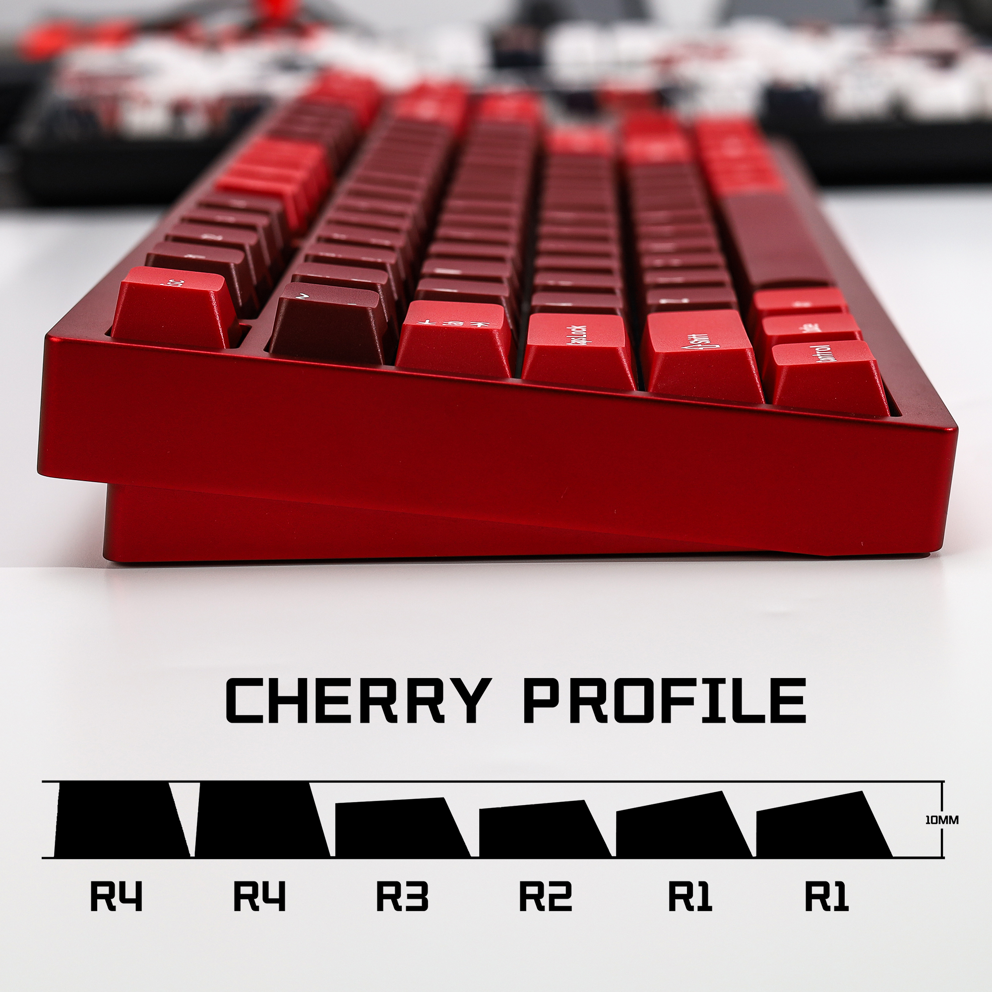 KBDiy GMK Jamon Keycap Red Ret - Gaming Keyboard No Number Pad recensione e prezzo