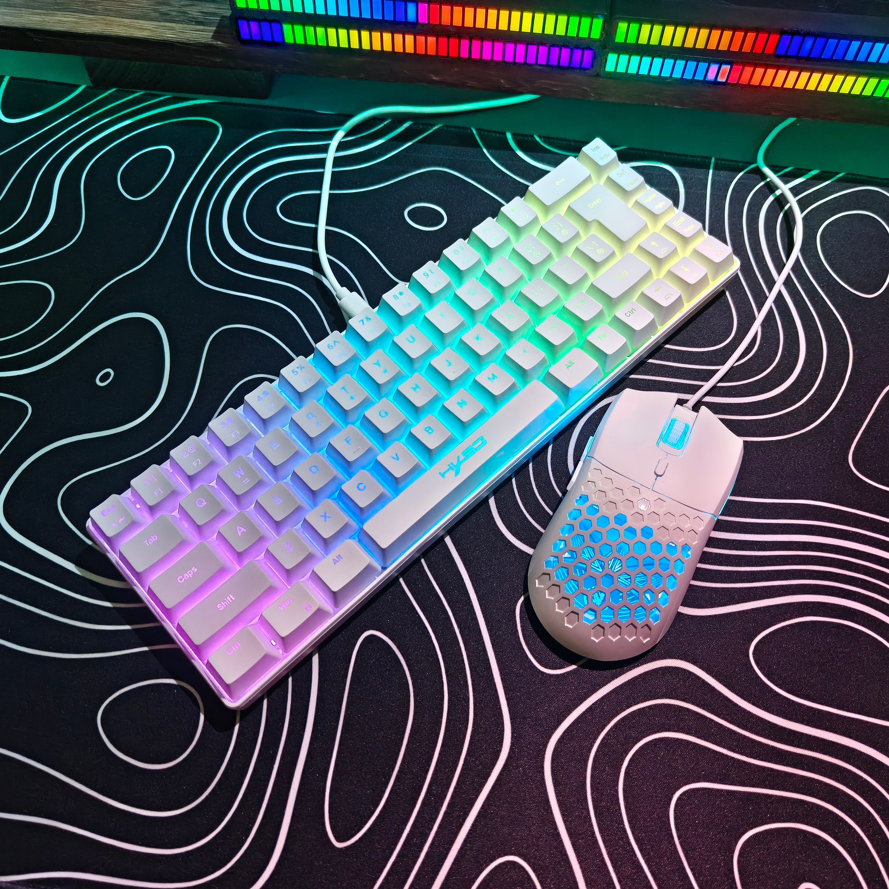 Compact HXSJ 68-Key Mouse and  - Gaming Keyboard Mouse Set recensione e prezzo