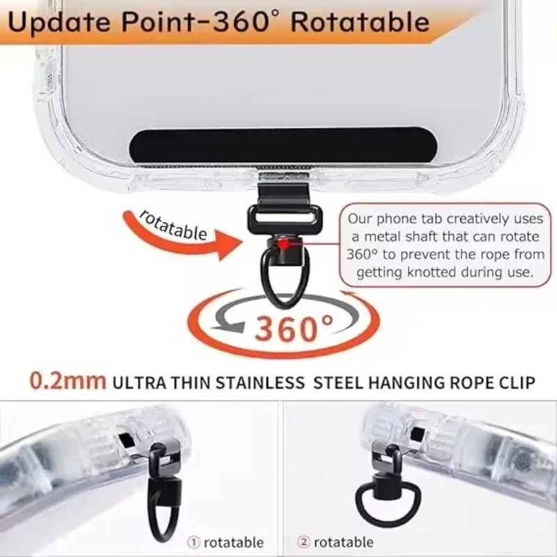 360 Rotating Phone Lanyard Cli - Gasket Mount Kit recensione e prezzo