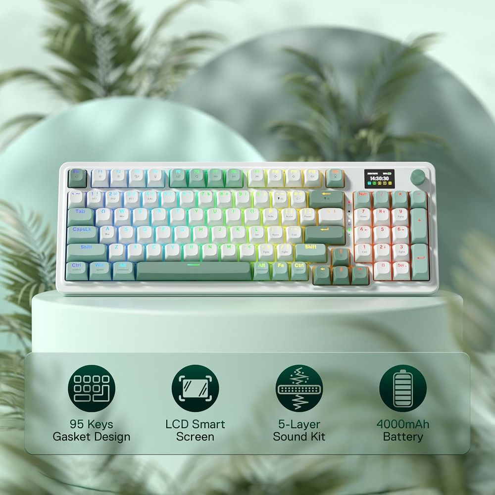 95-Key Mechanical Gaming Keybo - Gaming Keyboard No Noise recensione e prezzo