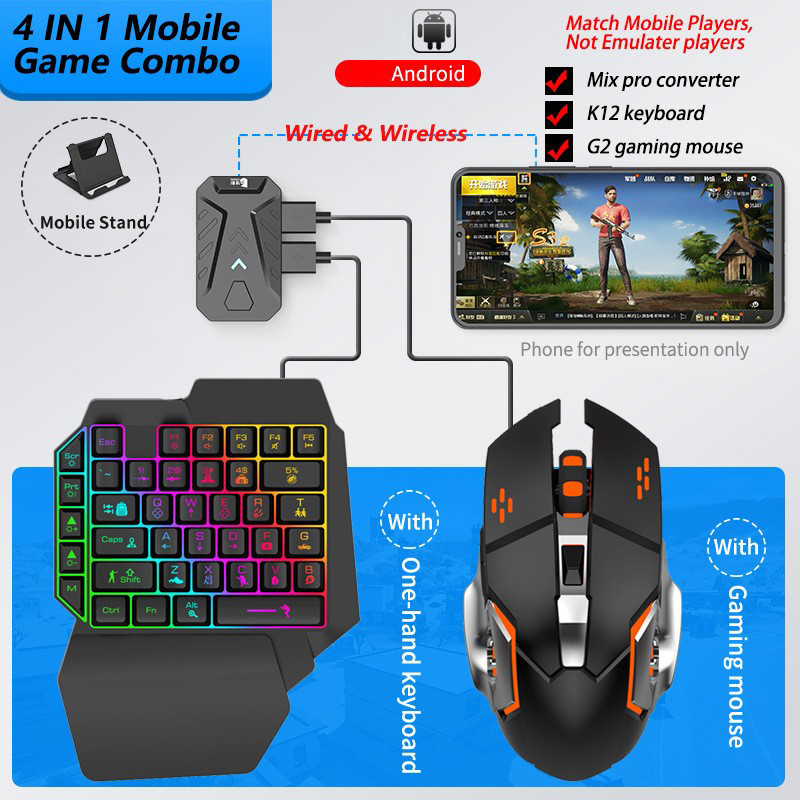 Mobile Games Converter Gaming  - Gaming Keyboard Hand recensione e prezzo