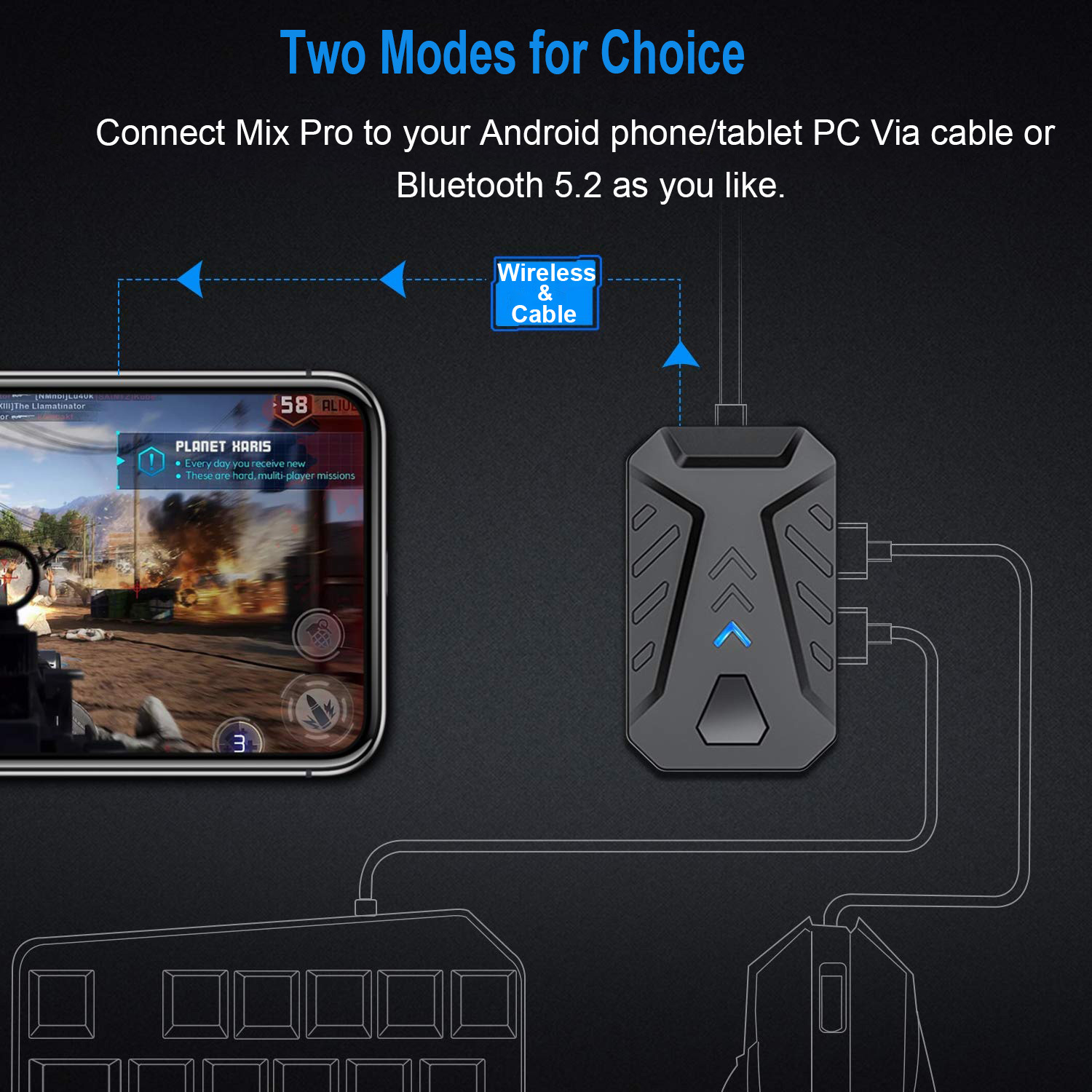 Mobile Games Converter Gaming  - Gaming Keyboard Hand recensione e prezzo