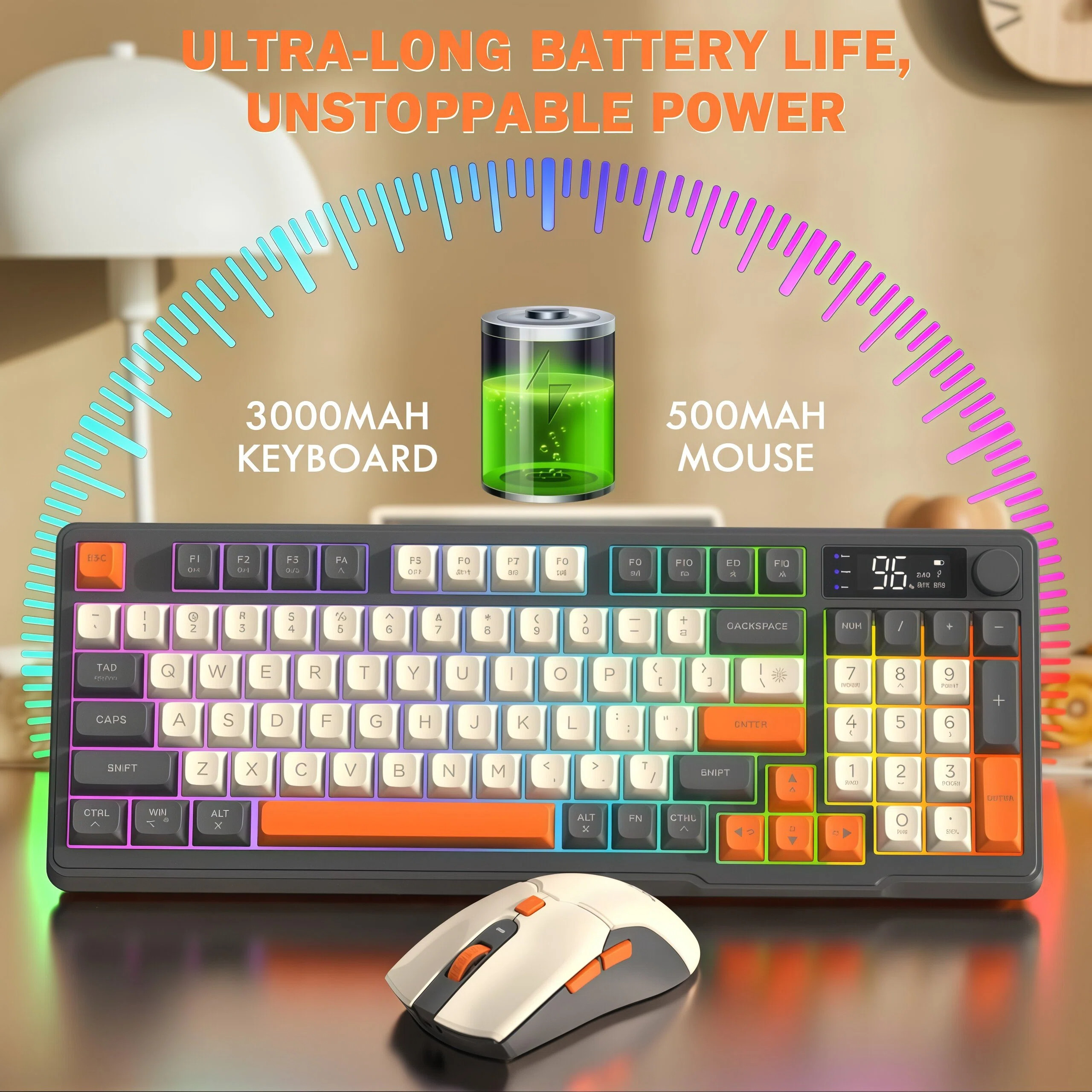FREEWOLF T96 Wireless Keyboard - Gaming Keyboard Mouse Set recensione e prezzo