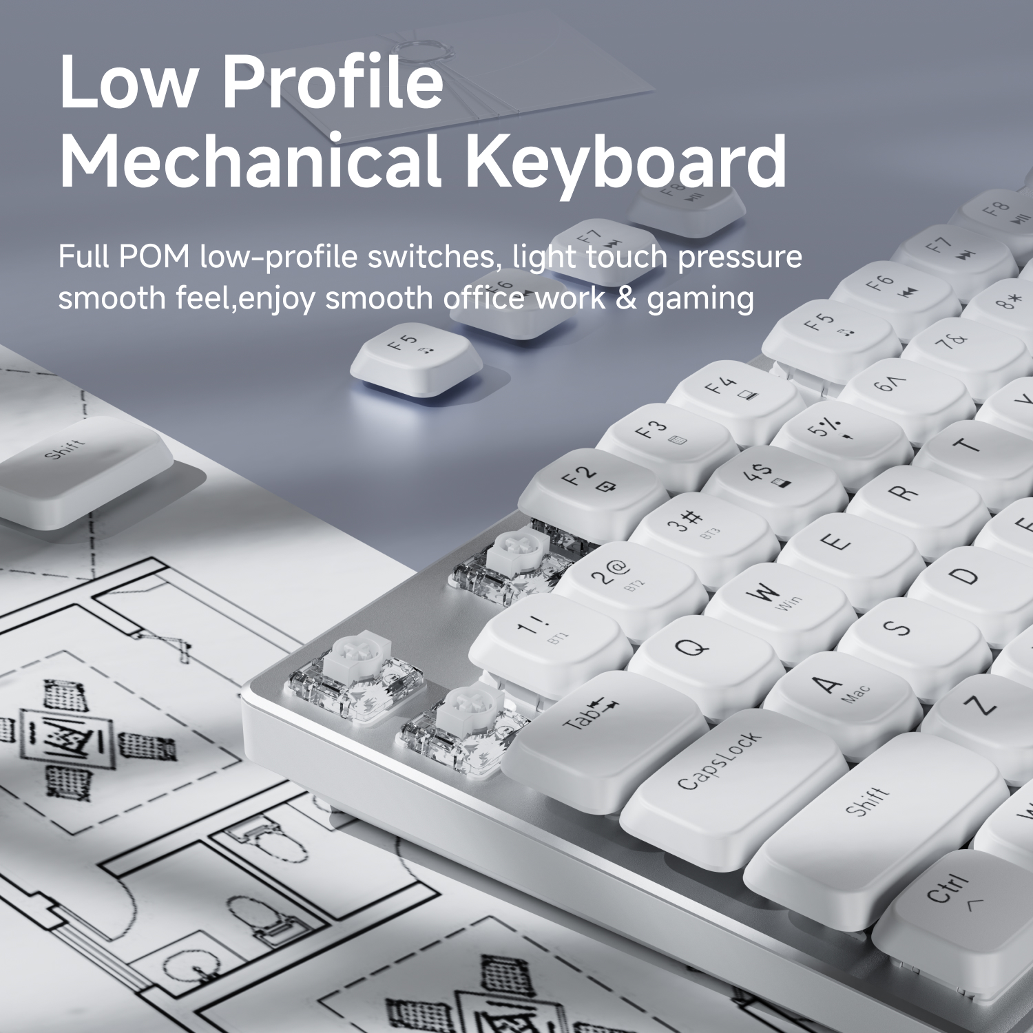 EWEADN Wireless Low-Profile Me - Gaming Keyboard Wireless recensione e prezzo