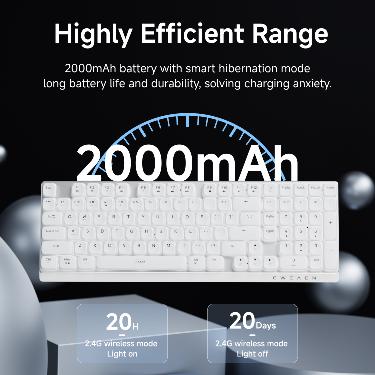 EWEADN Wireless Low-Profile Me - Gaming Keyboard Wireless recensione e prezzo