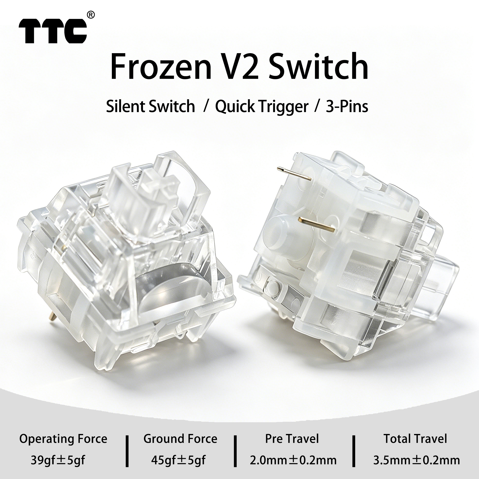 TTC Frozen V2 Silent Switch 39 - Gaming Keyboard Ergo recensione e prezzo