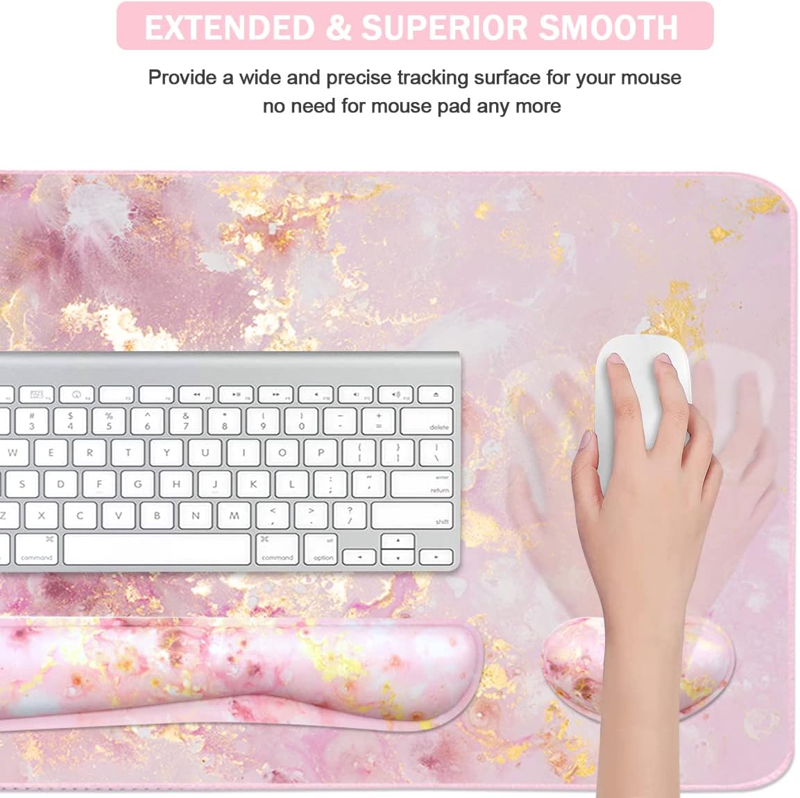 Large Gaming Mouse Pad with Ke - Gaming Keyboard Mouse Set recensione e prezzo