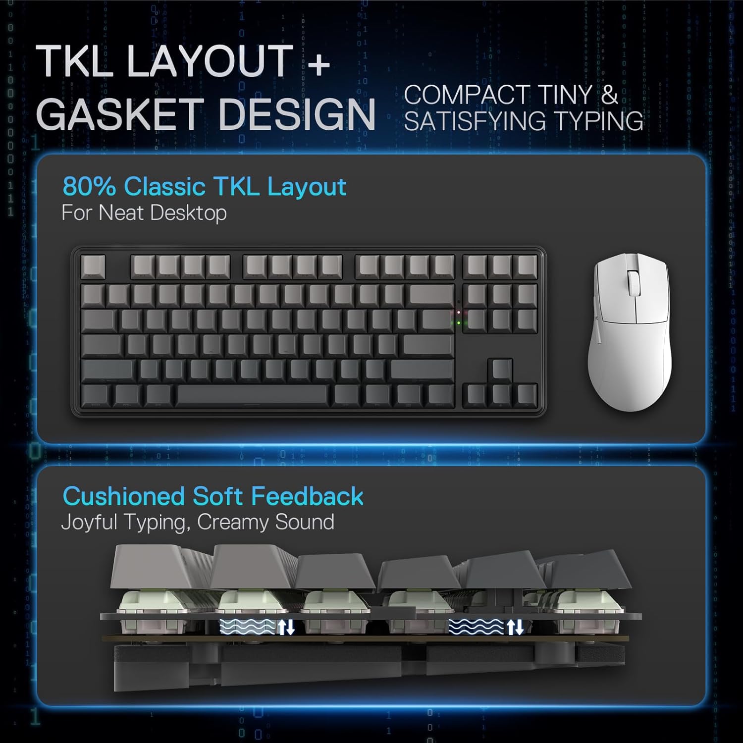 Redragon K707 PRO GB 80% Gaske - Gaming Keyboard No Noise recensione e prezzo