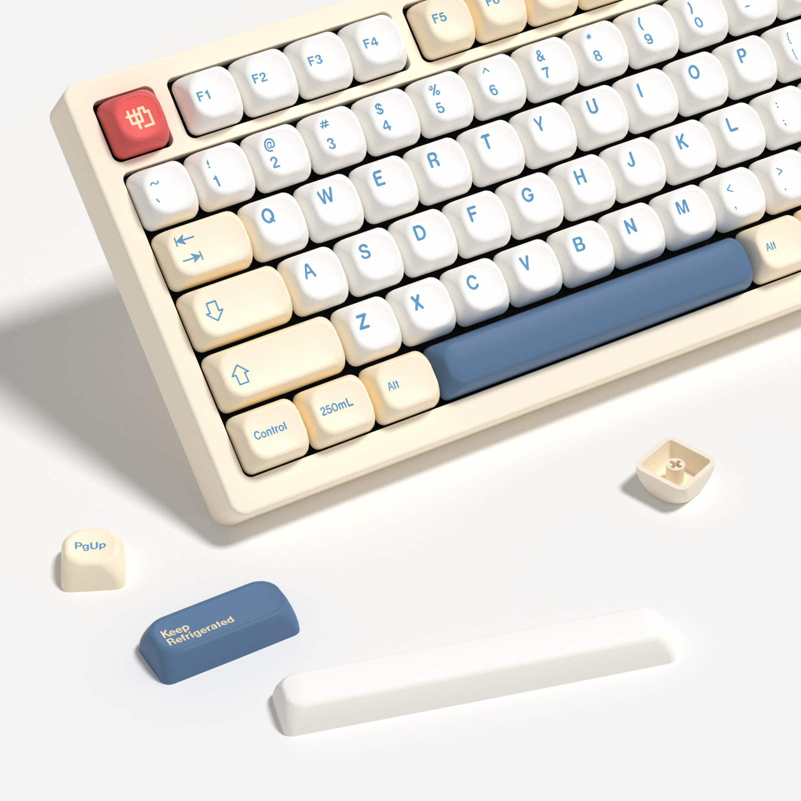KBDiy GMK Soymilk Keycaps Retr - Gaming Keyboard No Number Pad recensione e prezzo