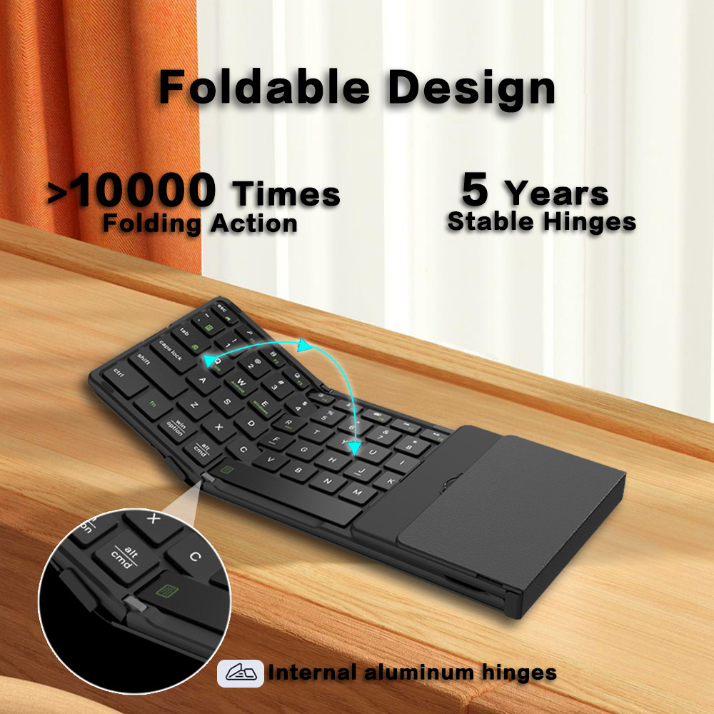 JOMAA Foldable Bluetooth Keybo - Gaming Keyboard No Number Pad recensione e prezzo