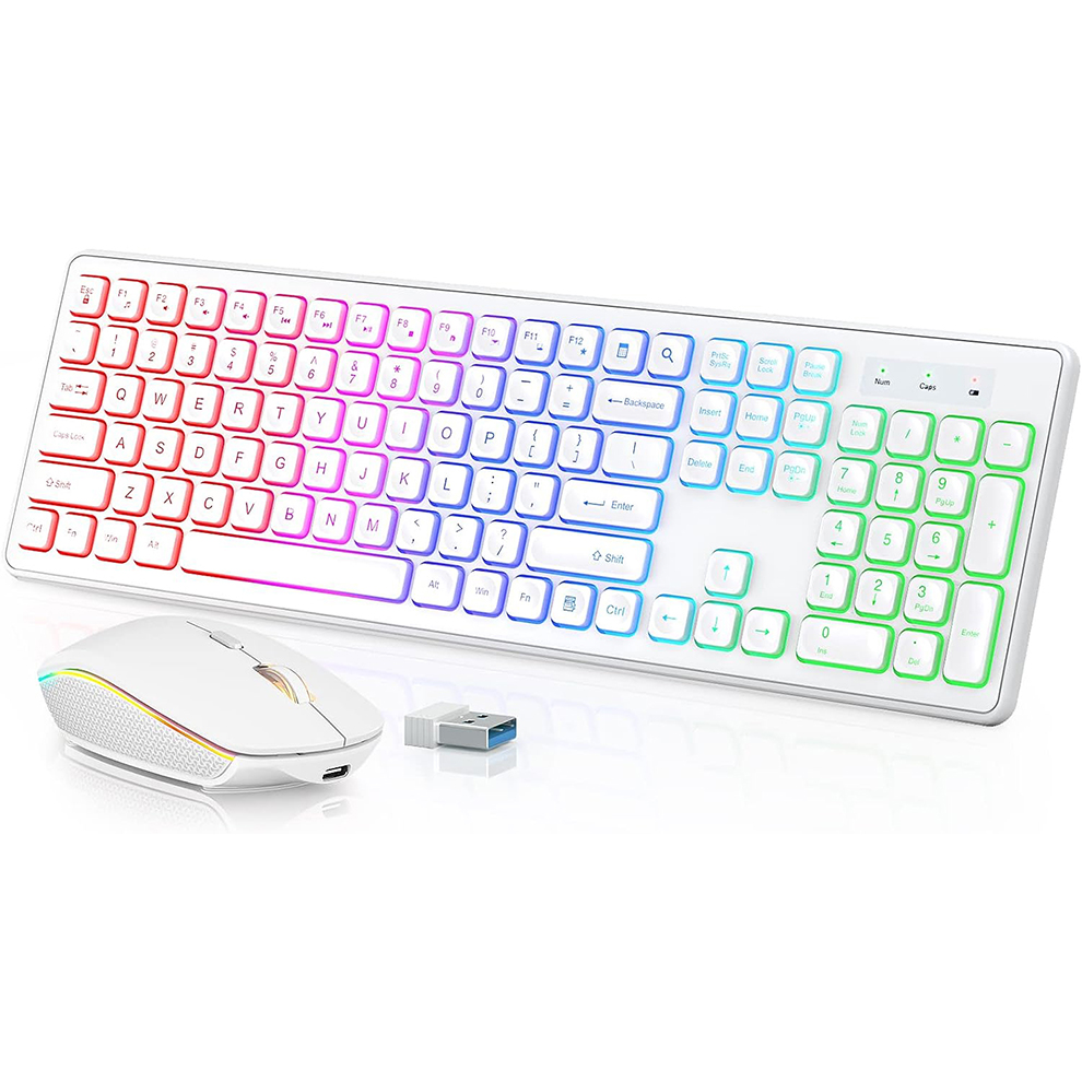 Backlit Wireless Keyboard and  - Gaming Keyboard Mouse Set recensione e prezzo